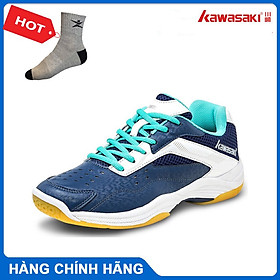 Giày cầu lông kawasaki K086 chính hãng dành cho cả nam và nữ, chuyên nghiệp chống trơn trượt - tặng tất thể thao bendu