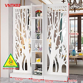 Vách ngăn tủ kệ VNTK02- Nội thất lắp ráp Viendong Adv