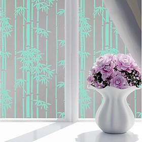 Mua COMBO 5M DECAL GIẤY DÁN KÍNH KEO SẴN KHỔ 45CM MẪU TRÚC XANH