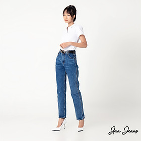 Hình ảnh Quần jean ống đứng nữ lưng cao classic straight Aaa Jeans