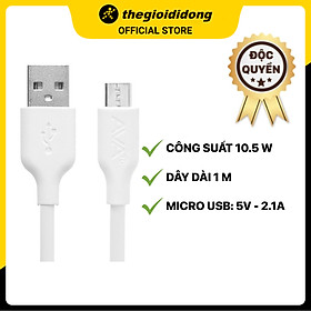 Mua Cáp Micro 1m AVA DR-M01 Trắng - Hàng chính hãng
