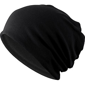 Cotton Slouchy Beanie Hat Skull Cap Solid Stretchy Chemo Skull Hat for Women Men