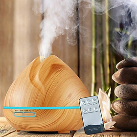 MÁY XÔNG TINH DẦU CHUYÊN DỤNG DUNG TÍCH 550ML, VÂN GỖ CAO CẤP, TÍCH HỢP ĐIỀU KHIỂN TỪ XA