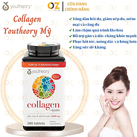 Collagen Youtheory Mỹ Type 1,2,3 hỗ trợ tăng sức khỏe và làm chậm quá trình lão hóa cho da, tóc, móng, sụn, gân, dây chằng, khớp - OZ Slim Store