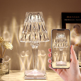 Mua  HOT  Đèn ngủ để bàn pha lê ánh sáng 16 màu lấp lánh  đèn trang trí phòng ngủ cảm ứng chạm  có remote