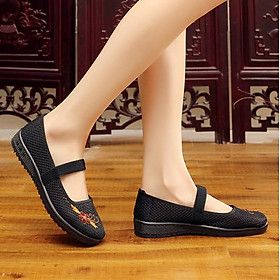Giày búp bê nữ đế bằng 2cm đi bộ thời trang mới nhất V252