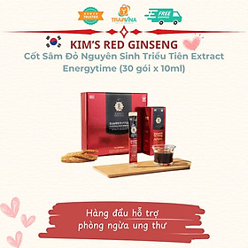 Cốt Sâm Đỏ Nguyên Sinh Triều Tiên Kim's Red Ginseng Extract Energytime Ginsenosides 24mg (30 gói x 10ml)