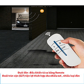 Mua Đui đèn E27 điều khiển từ xa bằng sóng RF  đui đèn điều khiển từ xa bằng Remote
