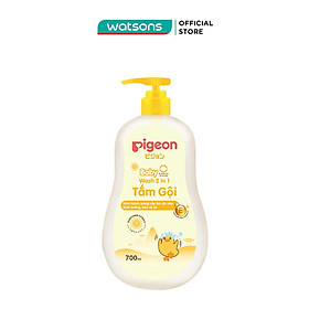 Gel Tắm Gội Trẻ Em Pigeon 2in1 Hương Hoa Hướng Dương 700ml