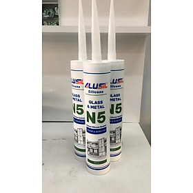 Keo silicone alisul N5 Alusil Xám đậm (Xingfa) - Trắng sữa