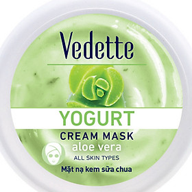 Mặt Nạ Kem Sữa Chua Dưỡng Ẩm Sâu Vedette Nha Đam (Làm Dịu Da) - Hũ 120ml