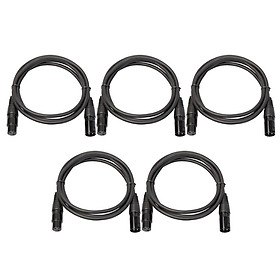 5pcs Premium XLR Cable ,Microphone Lead Male to Female XLR ,3-Pin