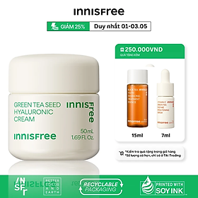 Kem dưỡng ẩm trà xanh innisfree Green Tea Seed Hyaluronic Cream 50ml