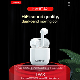 Lenovo XT89 TWS Headphone True Wireless BT Earbuds Semi-in-ear Sports Earbuds with 10mm Speaker Unit Long Endurance Time