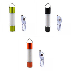 3Pcs Mini Flashlight USB Rechargeable for Camping Hiking