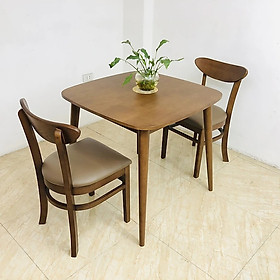 Bộ bàn ăn mini kèm 2 ghế tiện lợi BAMSF18 Juno Sofa phù hợp chung cư, căn hộ 