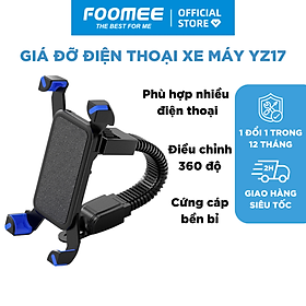 Mua Giá Đỡ Điện Thoại Xe Máy FOOMEE YZ17 - Điều Chỉnh 360 Độ Dùng Cho Tất Cả Các Kiểu Điện Thoại - Màu Đen - Hàng Chính Hãng