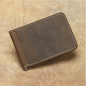Ví kẹp tiền da bò thô nguyên miếng - BHL8413