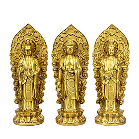 Mua Bộ 3 pho Tượng Tam Thế Phật bằng đồng thau phong thủy