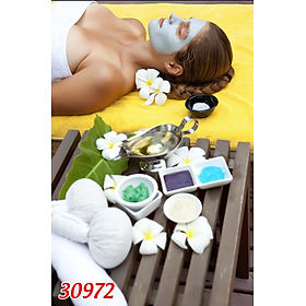 Mua Decal dán kính quán spa loại trong suốt 2 mặt bóc dán dễ dàng