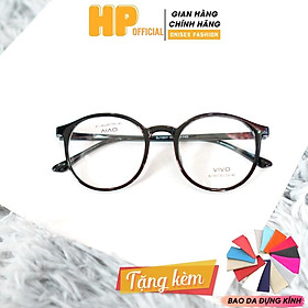 Gọng kính cận ngố tròn giả cận mắt mèo form Hàn Quốc nam nữ thời trang K3