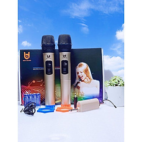 Mua Micro không dây . Bộ 2 micro không dây Best Sound W003 đa năng chuyên dụng cho loa kéo   amly karaoke gia đình