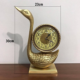 Mua Đồng hồ để bàn thiên nga phong cách tân cổ điển DH57  Chất liệu đồng thau