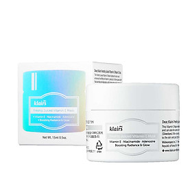 Mặt Nạ Ngủ & Kem Dưỡng Ẩm, Dưỡng Sáng Da Klairs Freshly Juiced Vitamin E Mask 15ml