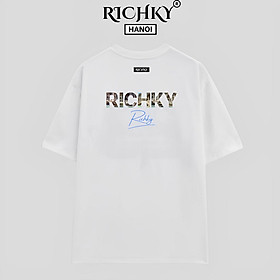 Áo Phông Unisex Richky Luxury Italian T Shirt Trắng - RKP01