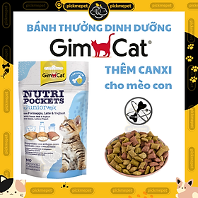 [Gói 60g] Snack GimCat Nutri Pockets - Bánh Quy Thưởng Giòn Dinh Dưỡng Có Nhân Dành Cho Mèo Nutri Pocket