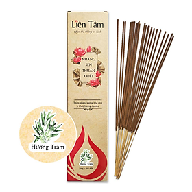 Hình ảnh Nhang Sen Thuần Khiết Liên Tâm 29cm 200 cây - Ít khói, dịu nhẹ, 100% Đài sen thiên nhiên