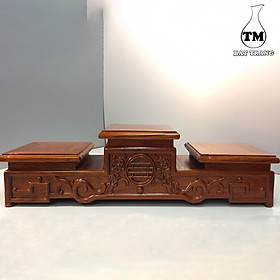 Mua Tam Cấp Gỗ Hương - Đế Kê Bát Hương Đục Cuốn Thư Nhiều Kích Thước