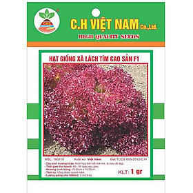 3 Gói Hạt Giống Rau Xà Lách Tím Cao Sản F1 (1gr/ gói)