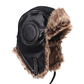 Winter Warm Trooper Trapper Hat with Ear Flaps Cold Weather Snow Ski