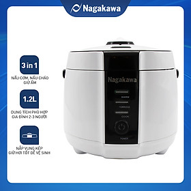Nồi Cơm Điện Nắp Gài Nagakawa NAG0131 (1.2 Lít) - Hàng Chính Hãng