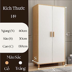 Tủ Quần Áo Tủ Gỗ Đựng Đồ Đa Năng Tủ Trang Trí Phòng Hiện Đại - H9