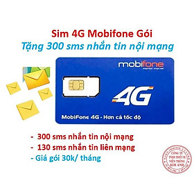 Mua SIM Mobifone Gói S30P Ưu đãi 300 SMS miễn phí  Nhắn tin thả ga chỉ 30K/tháng  Sim Mobi S30P Hàng Chính Hãng