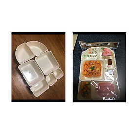 Khay đựng cơm hộp 7 ngăn nhỏ gọn Nội địa Nhật Bản