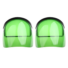 2x Protective Clear Face Safety Shield Face Protection Welding Cooking Green