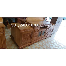 Mua kệ tivi gỗ hương xám 2m  2m2 2m4