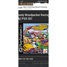 Mua Game ps1 woody Woodpecker  racing ( Game đua xe hoạt hình )