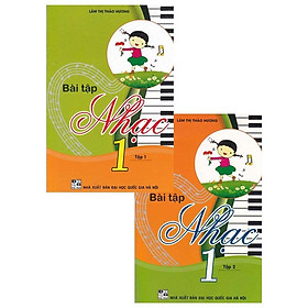 Bài Tập Nhạc Lớp 1 - Combo 2 Tập - Theo Chương Trình Tiểu Học Mới - Hồng Ân - An An