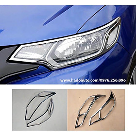 Ốp viền đèn pha, hậu xe Honda Jazz mạ crom sáng bóng - Giá 1 bộ
