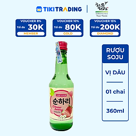 Rượu Chum Churum Soju vị dâu 12% 360ml
