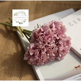 Bó hoa mẫu đơn lụa mềm mại trang nhã - Hoa cô dâu, hoa decor trang trí