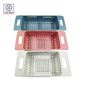 Mua Rổ gác bồn rửa chén Việt Nhật - Khay nhựa đựng đồ bồn rửa chén có quai cầm