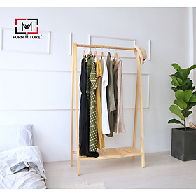 Mua GIÁ TREO QUẦN ÁO CHỮ A HÀN QUỐC 1 TẦNG MÀU GỖ CAO 1M48   A HANGER 1F
