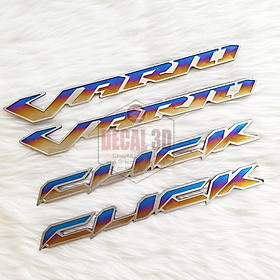TEM CLICK , VARIO CHẤT LIỆU TITANIUM TRANG TRÍ XE MÁY CỰC ĐẸP
