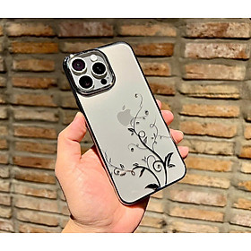 Ốp lưng cho iphone 15 pro max Memumi hoa đính đá Swarovski cực sang siêu mỏng nhẹ - hàng chính hãng