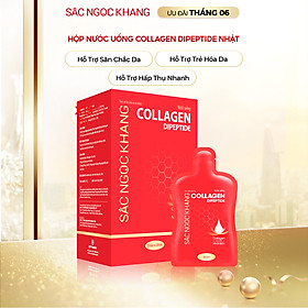(New) Nước uống Collagen dipeptide 15 túi Sắc Ngọc Khang tinh khiết nhập khẩu từ Nhật Bản, đạt chuẩn hàm lượng hấp thụ nhanh & vượt trội giúp trẻ hóa làn da - săn chắc và sáng mịn